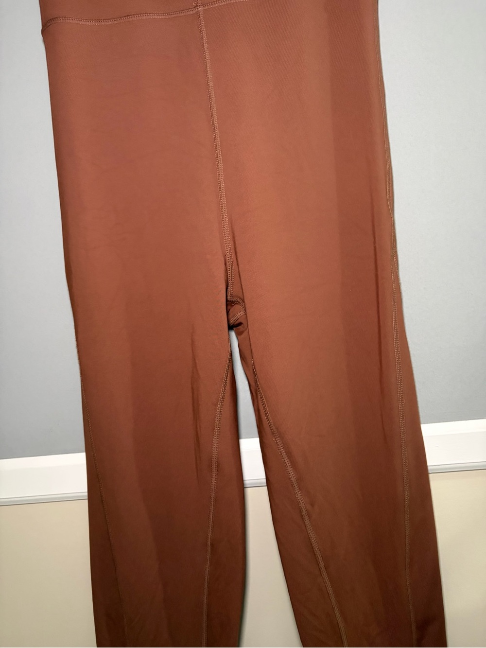 Mi Ami Francesca’s Brown Jumpsuit Adjustable Straps Stretch One Piece Athleisure - Picture 3 of 16